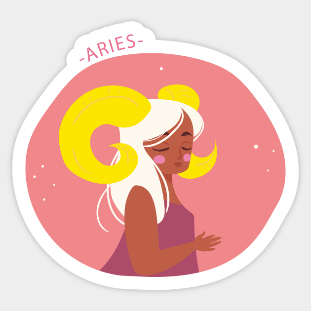 Aries Sticker by gnomeapple